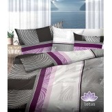 Satin Bettwäsche Weiss Grün Blätter Blumen