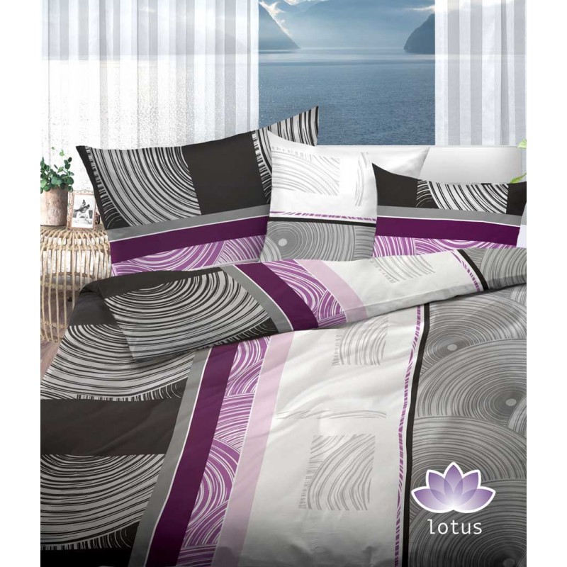 Satin Bettwäsche Weiss Grün Blätter Blumen