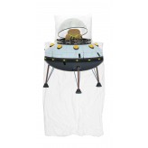 Jugend Bettwäsche Snurk UFO 160x210+65x100 cm