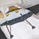 Jugend Bettwäsche Snurk UFO 160x210+65x100 cm