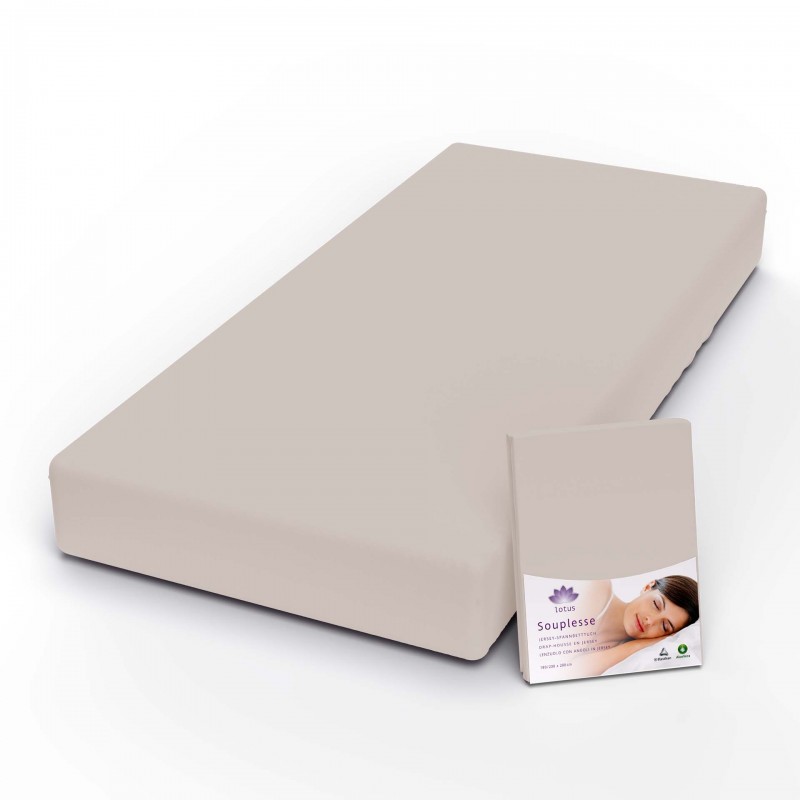 Fixleintuch Jersey Souplesse greige 20