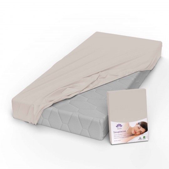 Fixleintuch Jersey Souplesse greige 20