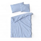 Lotus Bettwäsche Bambus STREIFEN blau