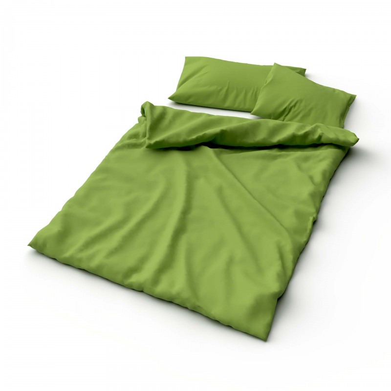 Lotus Bettwäsche Bambus UNI kiwi