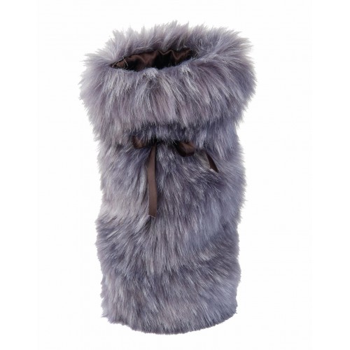 Winter Home Fellimitat Geschenk-Beutel Purplewolf 30cm