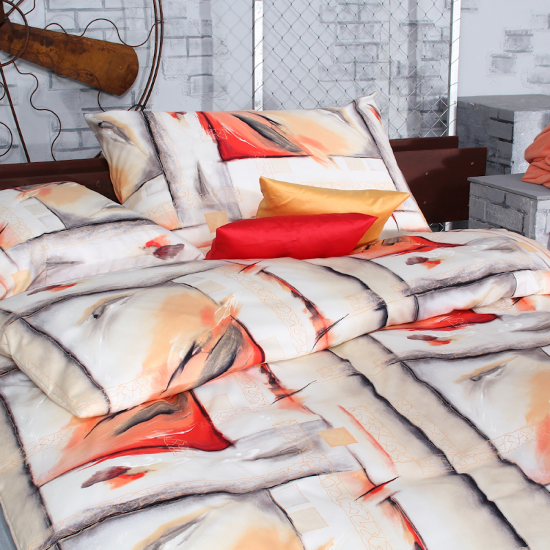 Tamara R Emotion Feinsatin Bettwäsche Vulcano rot