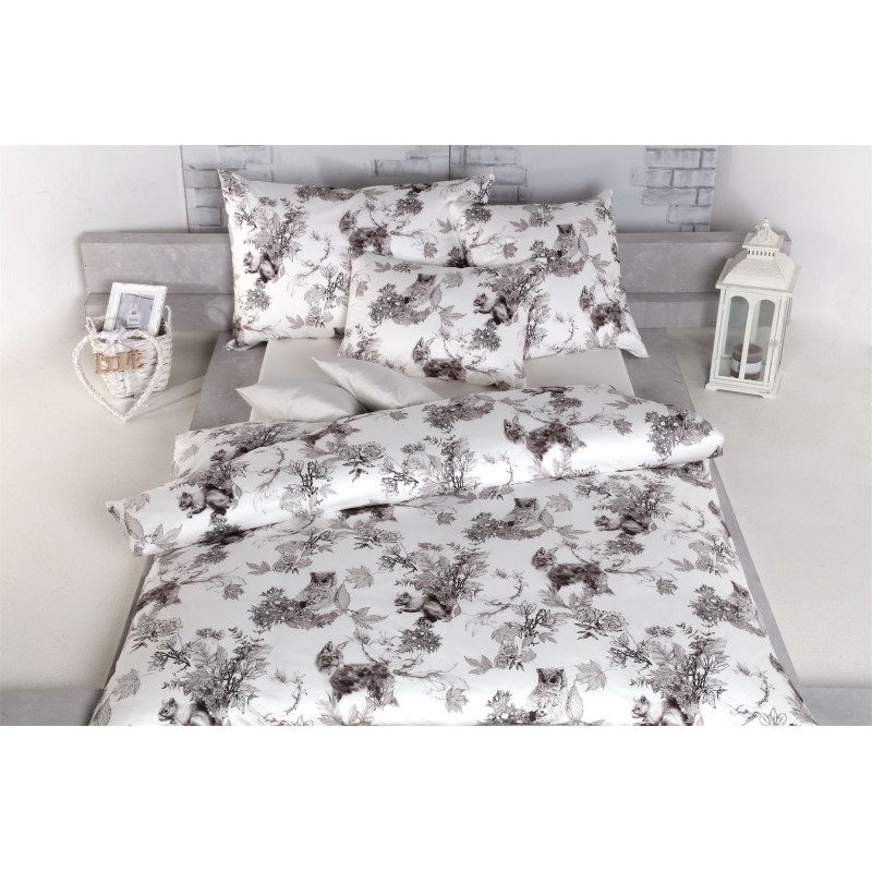 Tamara R Emotion Feinsatin Bettwäsche FELIX grau